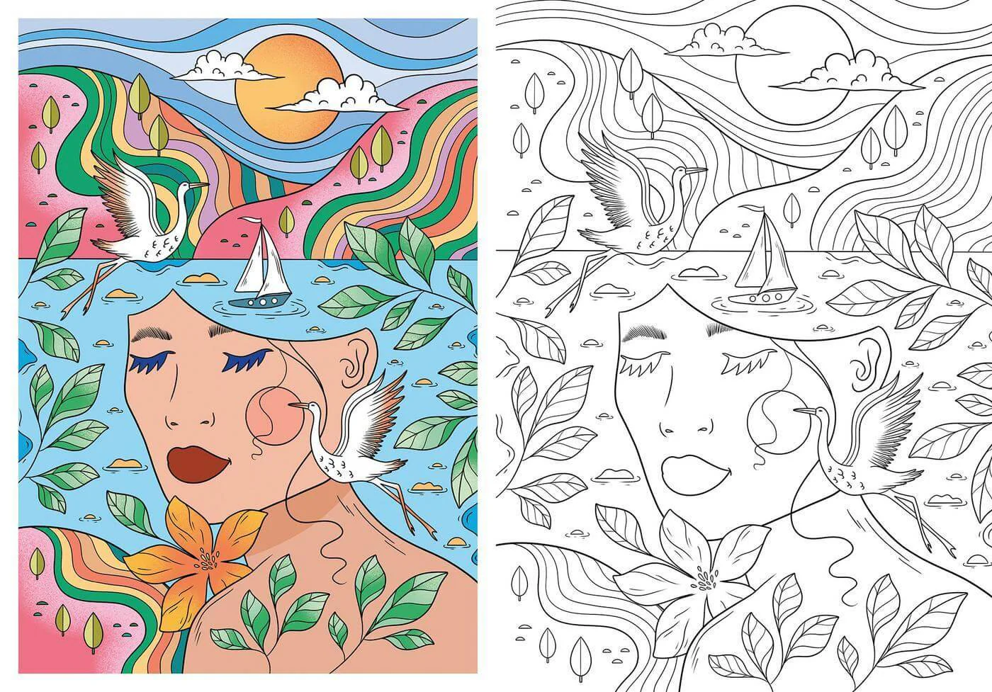 Kolorowanka Livre de Coloriages | Marzenia senne - Image 4