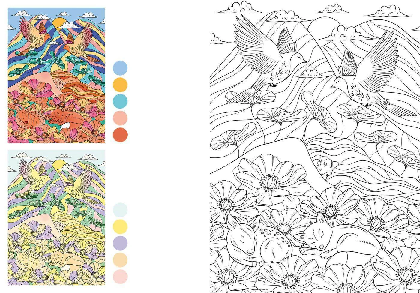 Kolorowanka Livre de Coloriages | Marzenia senne - Image 6
