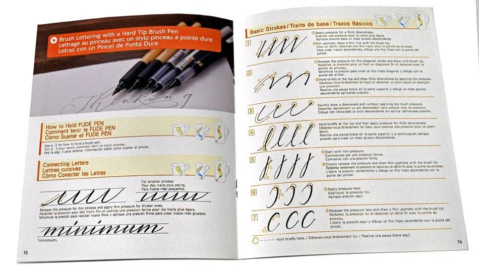 Kuretake książeczka do kaligrafii Zig Calligraphy Brush Lettering Book - Image 2