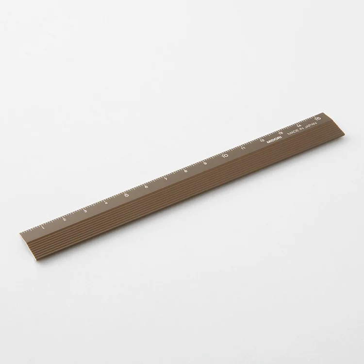 Linijka Midori 15 cm | Brązowa - Image 3