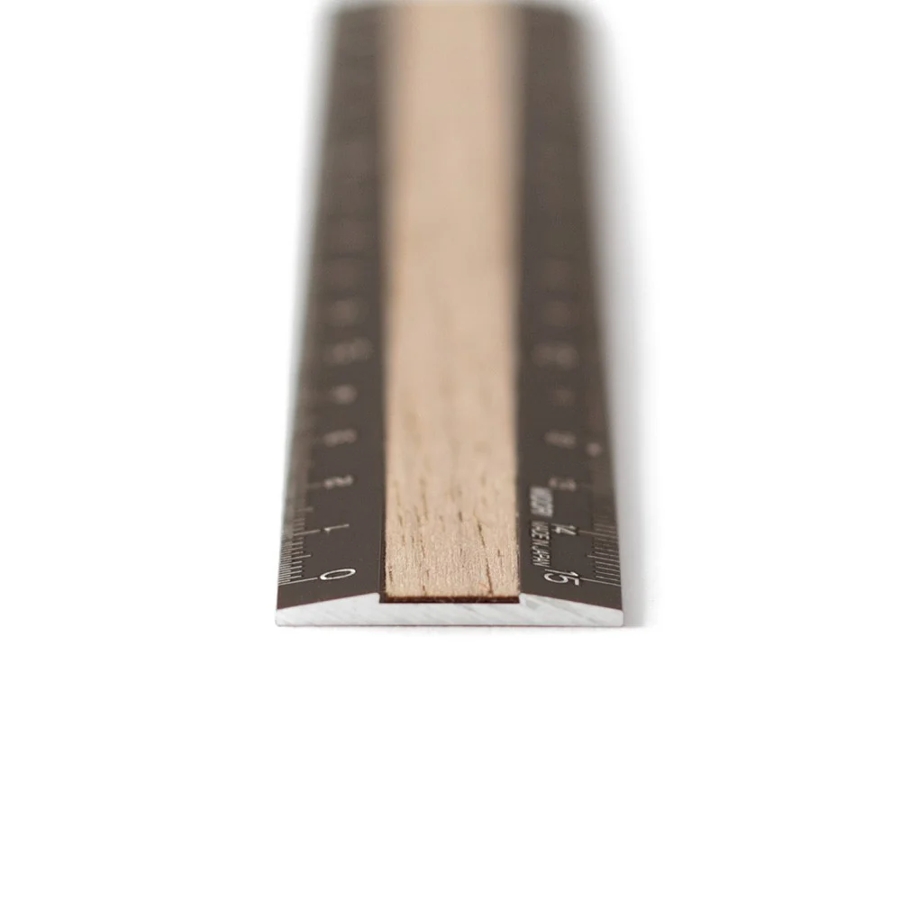 Linijka Midori 15cm Brązowa - Drewno Jasny Brąz - Image 3