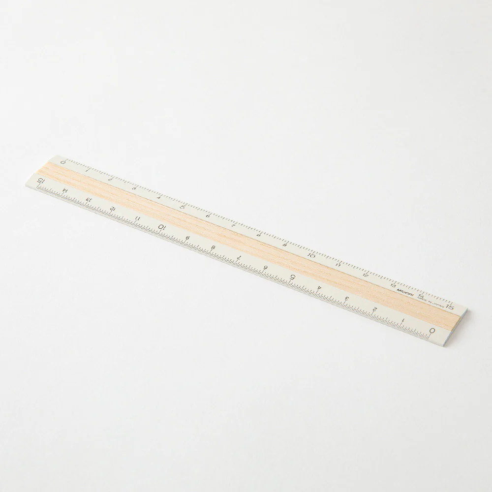 Linijka Midori 15cm | Kość Słoniowa + Białe Drewno - Image 3