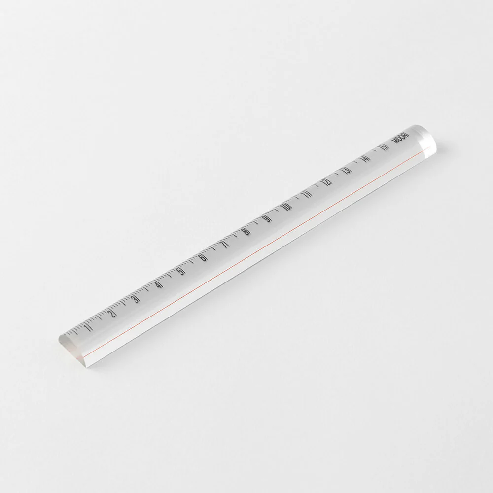 Linijka powiększająca Midori 15 cm | Przezroczysta - Image 3