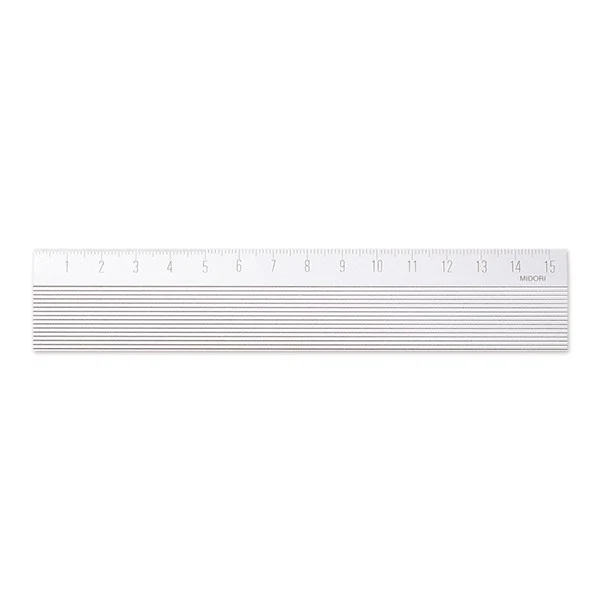 Linijka z magnesem Midori 15 cm | Srebrna - Image 3