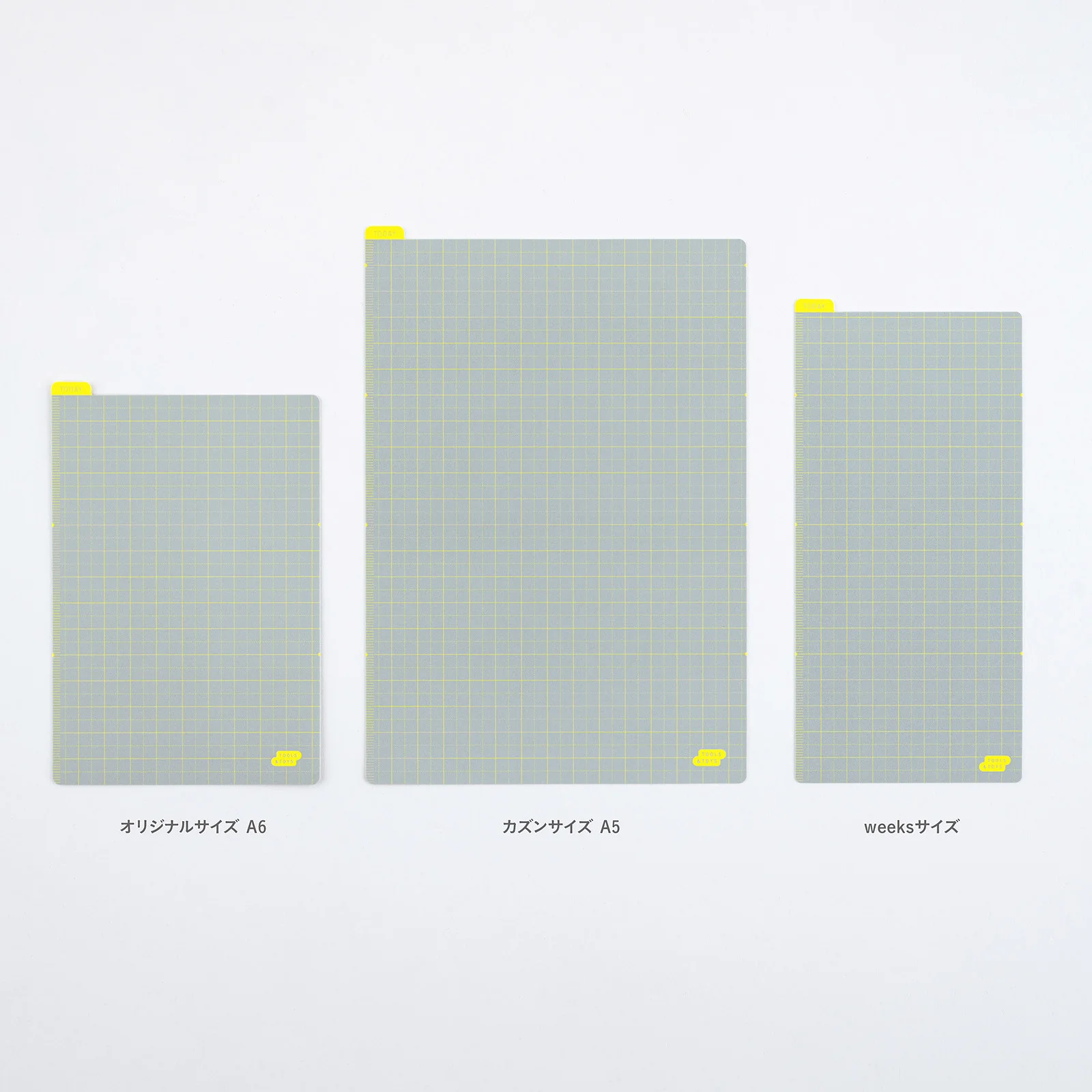 Liniuszek Hobonichi A5 |  Ice Gray & Yellow - Image 2