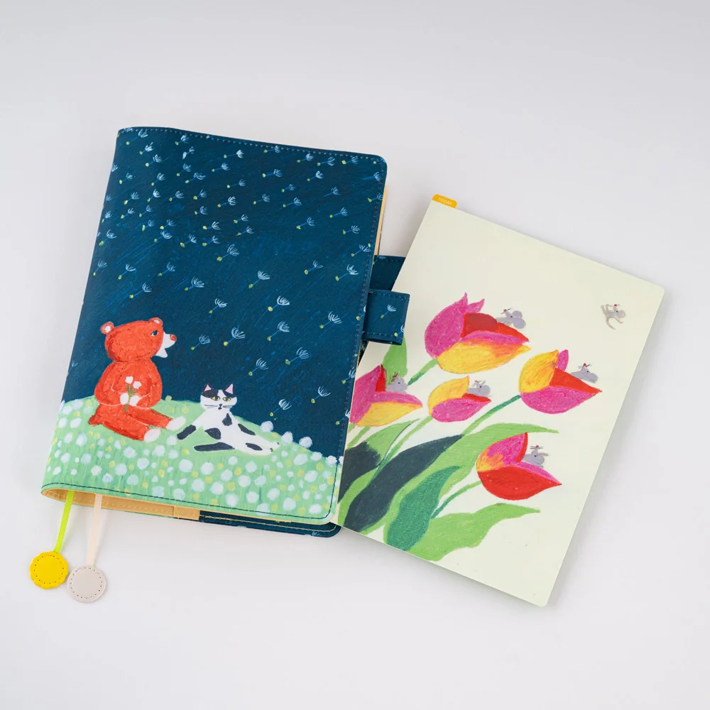 Liniuszek Hobonichi A5 | Keiko Shibata: Swaying tulips - Image 3