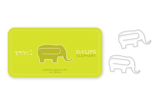 Midori Spinacze D-Clips Zwierzęta | Słoń