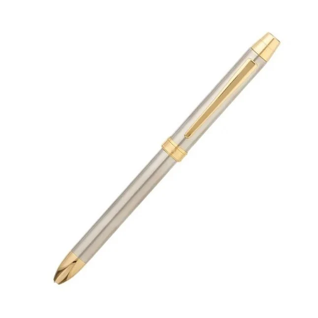 Multipen Penac TF 3 w 1 – srebrny ze złotym wykończeniem - Image 4