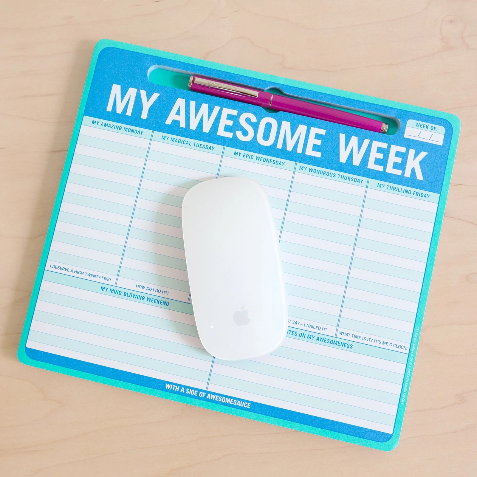 My Awesome Week Pen-to-Paper Mousepad – podkładka pod mysz - Image 2