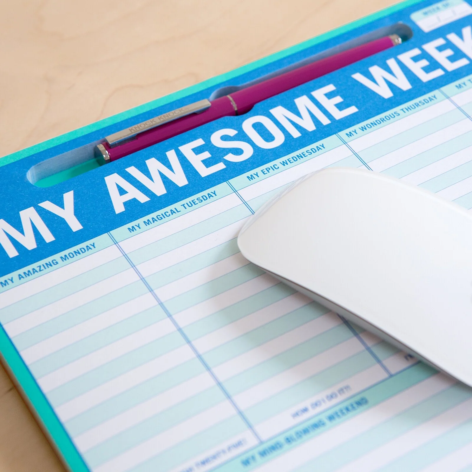 My Awesome Week Pen-to-Paper Mousepad – podkładka pod mysz - Image 3