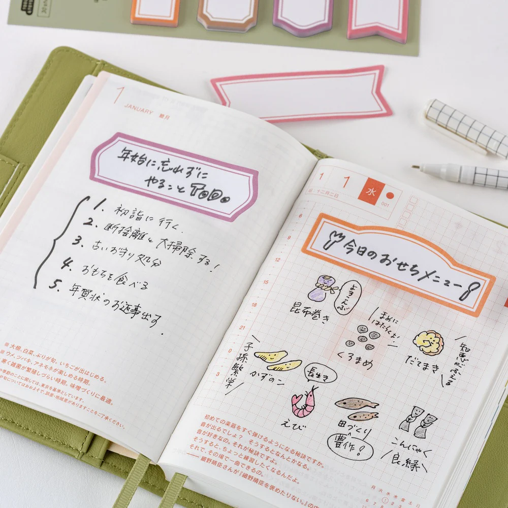 Naklejki Hobonichi | TSUKI no IRO: Karteczki indeksujące - Frame - Image 2