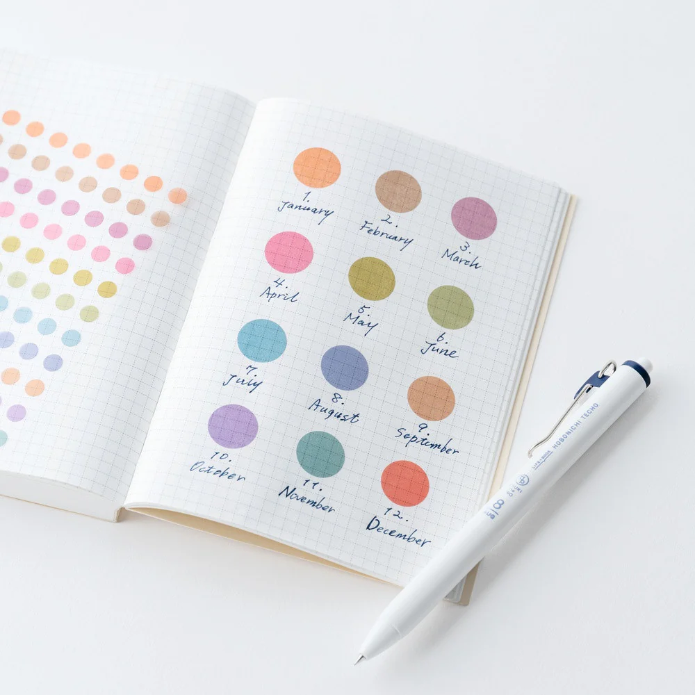 Naklejki Hobonichi | TSUKI no IRO: Kropki 15 mm - Image 2