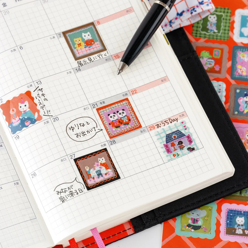 Naklejki Hobonichi | Yumi Kitagishi: Daily Life of White Cat - Image 3