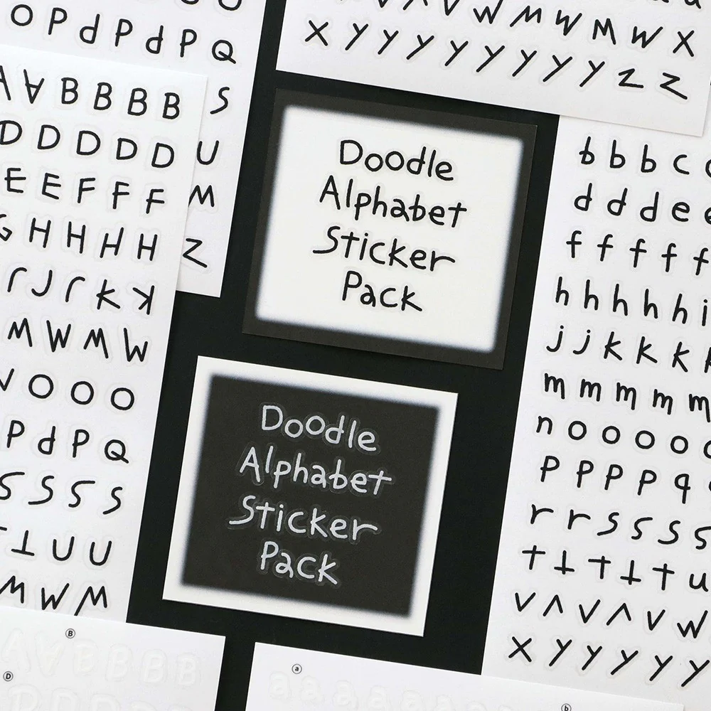 Naklejki ICONIC Doodle Alphabet Sticker Pack - Image 2