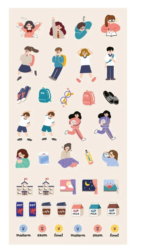 Naklejki ICONIC Haru Today Mini Removable Sticker - Image 14