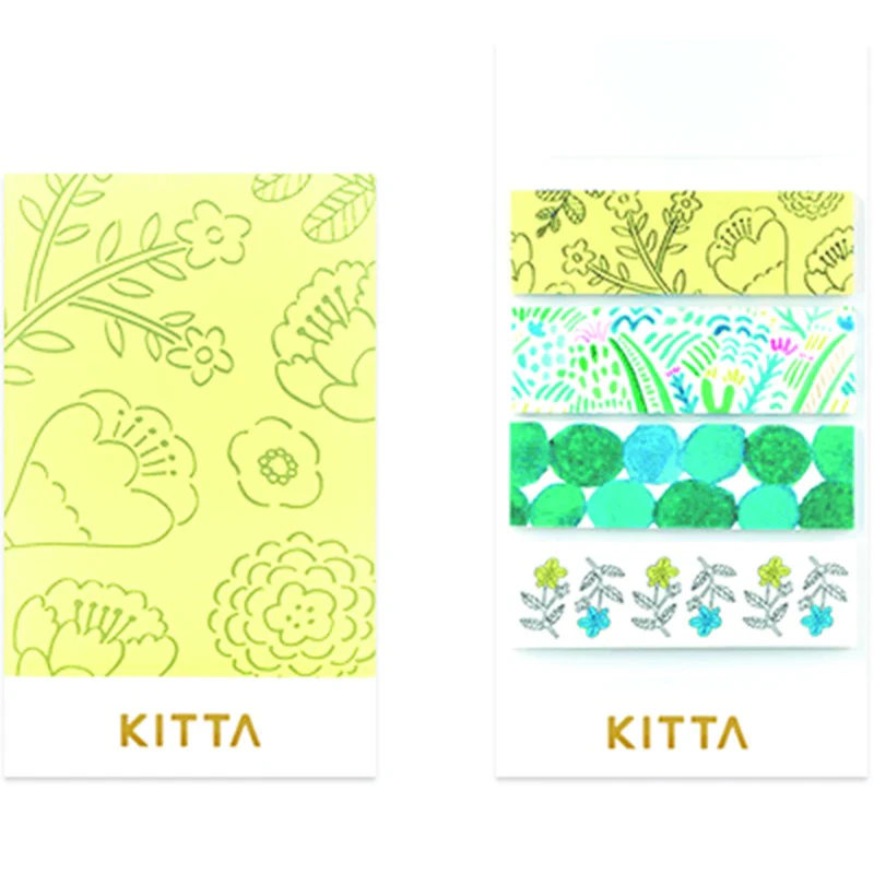 Naklejki indeksujące Hitotoki Kitta | Motyw Roślinny