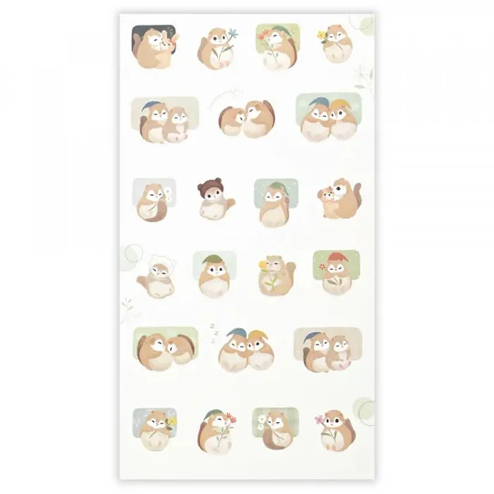 Naklejki Mattari Animals | Śpiące wiewiórki - Image 3