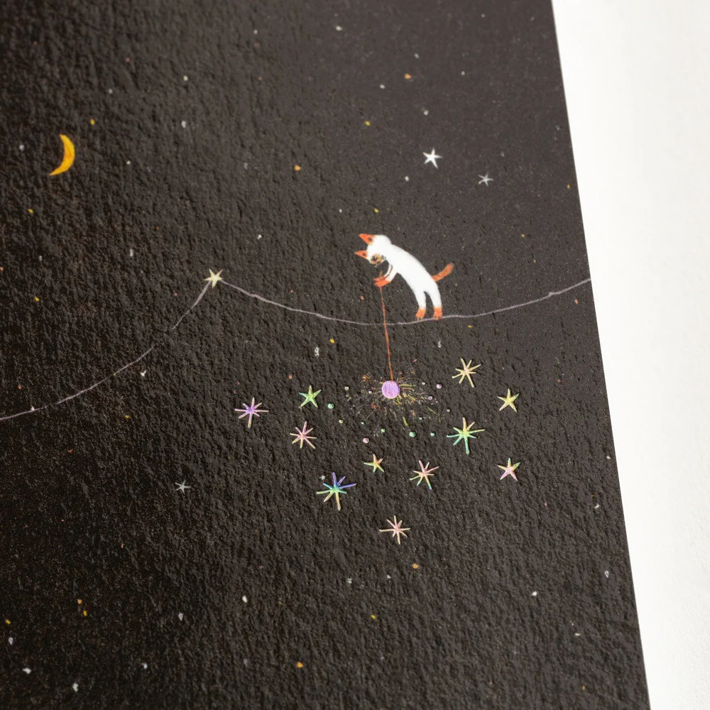 Notatnik Hobonichi A5 | Hiroko Kubota: Another night of falling star sparkles - Image 4