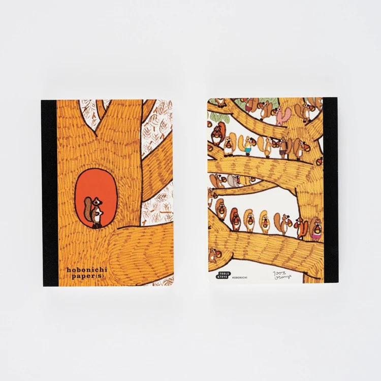 Notatnik Hobonichi Paper(s) | 100%ORANGE: Squirrel Appears - Image 2