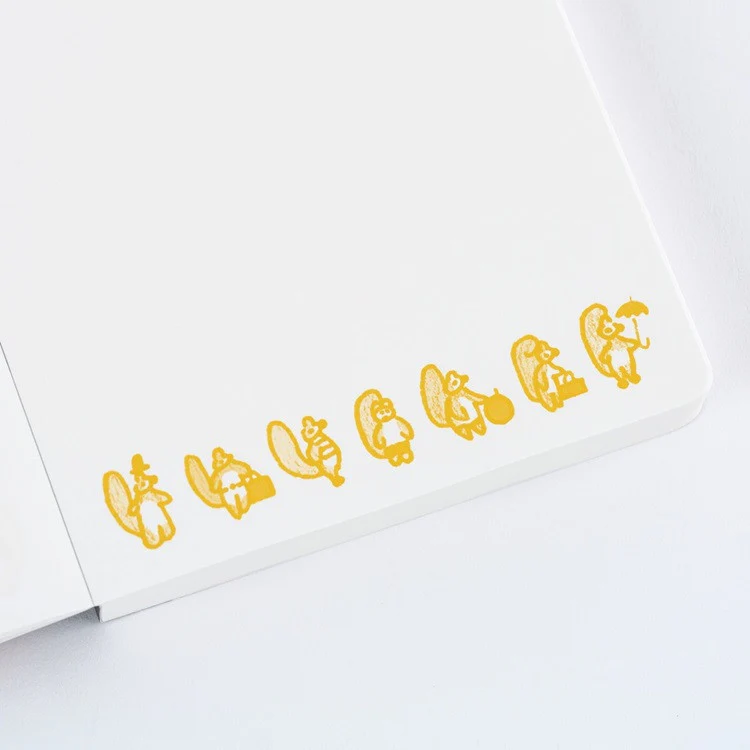 Notatnik Hobonichi Paper(s) | 100%ORANGE: Squirrel Appears - Image 5