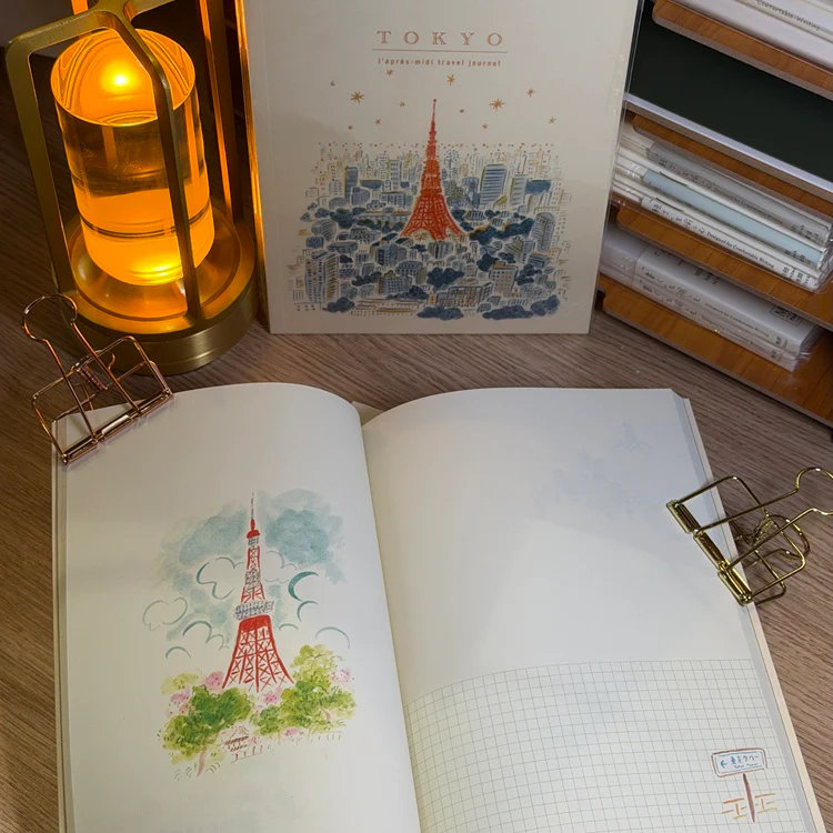 Notatnik ilustrowany L'apres-midi | Tokyo Tower by Night - Image 3