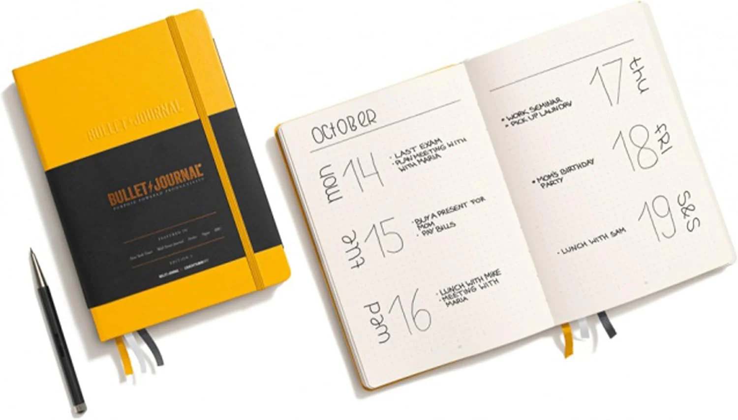 Notatnik Leuchtturm1917 Bullet Journal A5 Edycja 2 | Żółty - Image 2