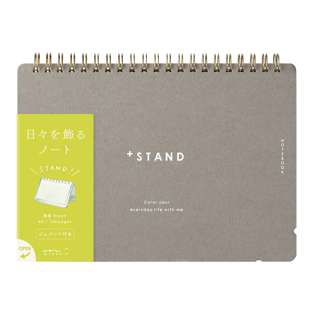 Notatnik Midori + Stand A5 | Gładki - Image 2
