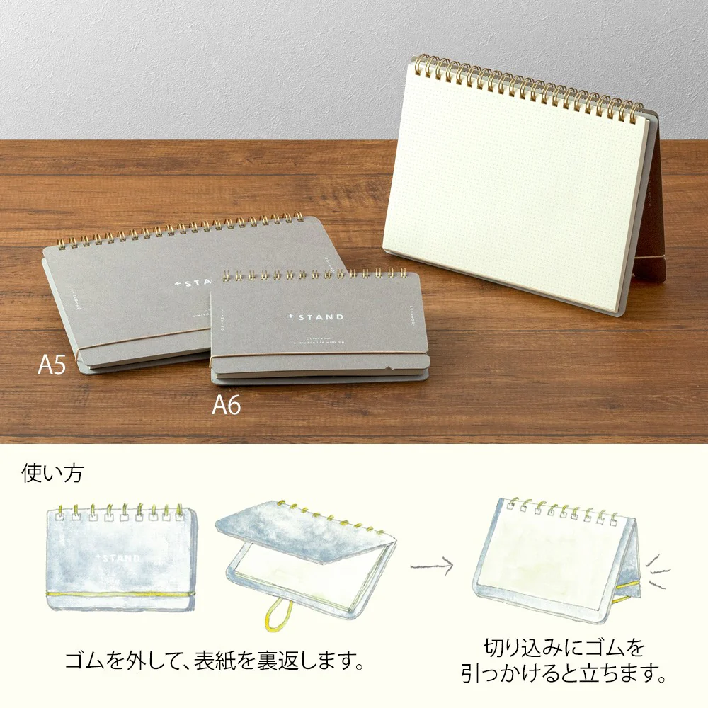 Notatnik Midori + Stand A5 | Kropki - Image 5