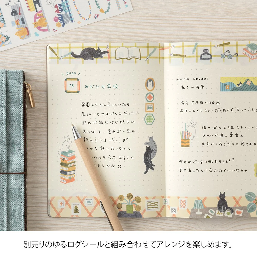 Notatnik Midori Yuru Log B6 | Koty - Image 4