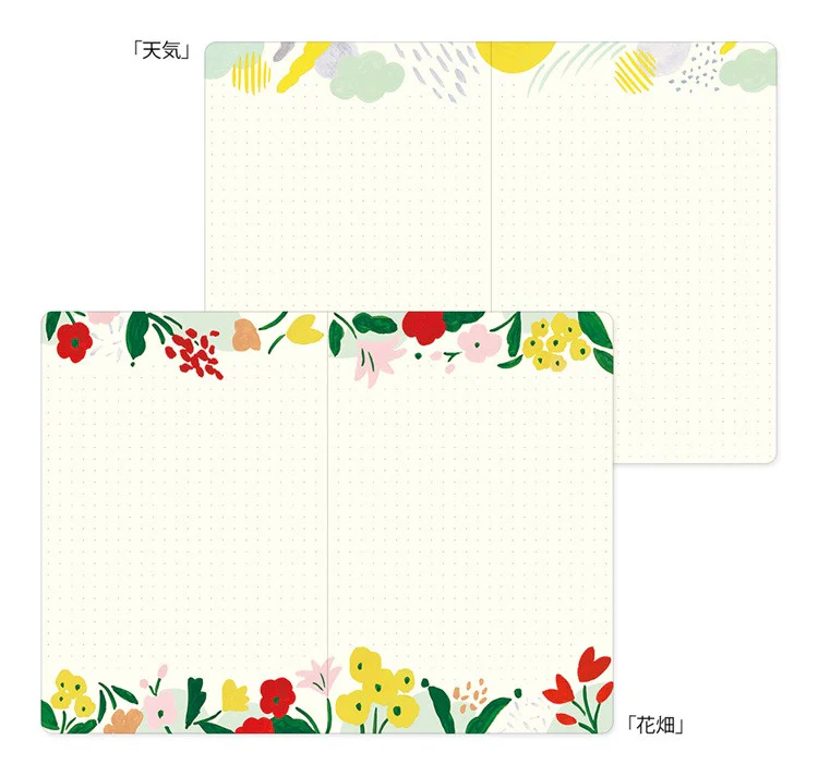 Notatnik Midori Yuru Log B6 | Kwiatowa abstrakcja - Image 6
