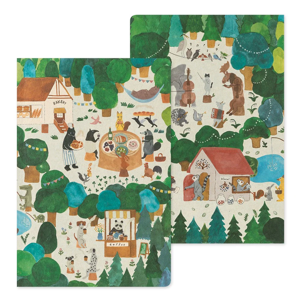 Notatnik Midori Yuru Log B6 | Zwierzęta Leśne - Image 2