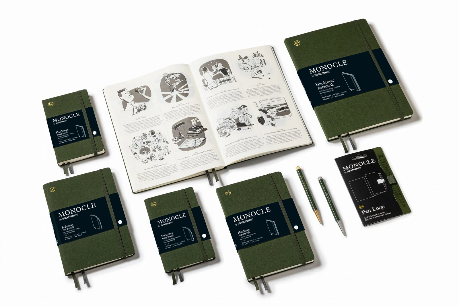 Notatnik Monocle by Leuchtturm1917 B5 w kropki | Oliwkowy - Image 5