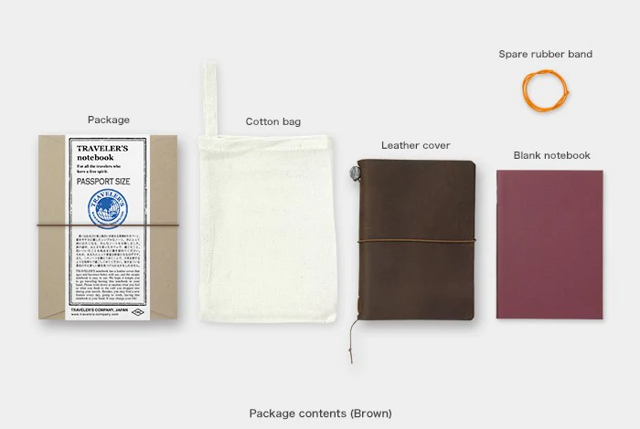 Notatnik Traveler's Notebook (Passport size) | Brązowy