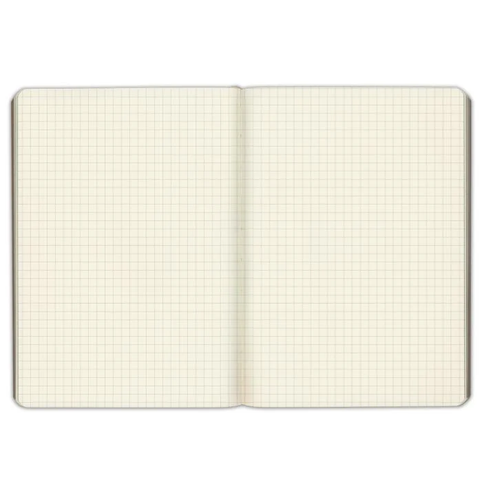 Notatnik w kratkę Gallery Leather Desk Journal | Czarny - Image 4