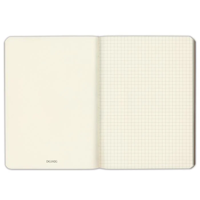 Notatnik w kratkę Gallery Leather Desk Journal | Zielony - Image 3