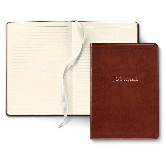 Notatnik w linie Gallery Leather Desk Journal | Granatowy - Image 2