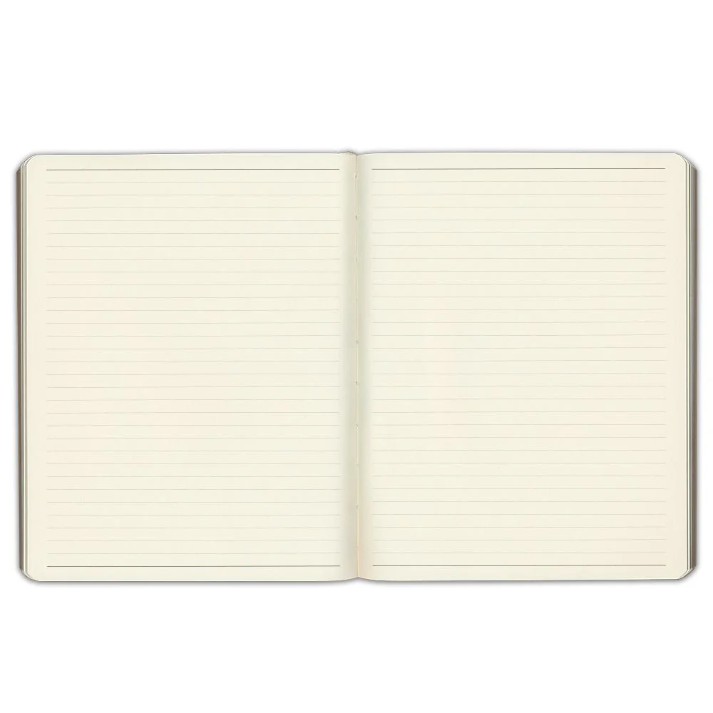 Notatnik w linie Gallery Leather Large Journal | Mokka - Image 3