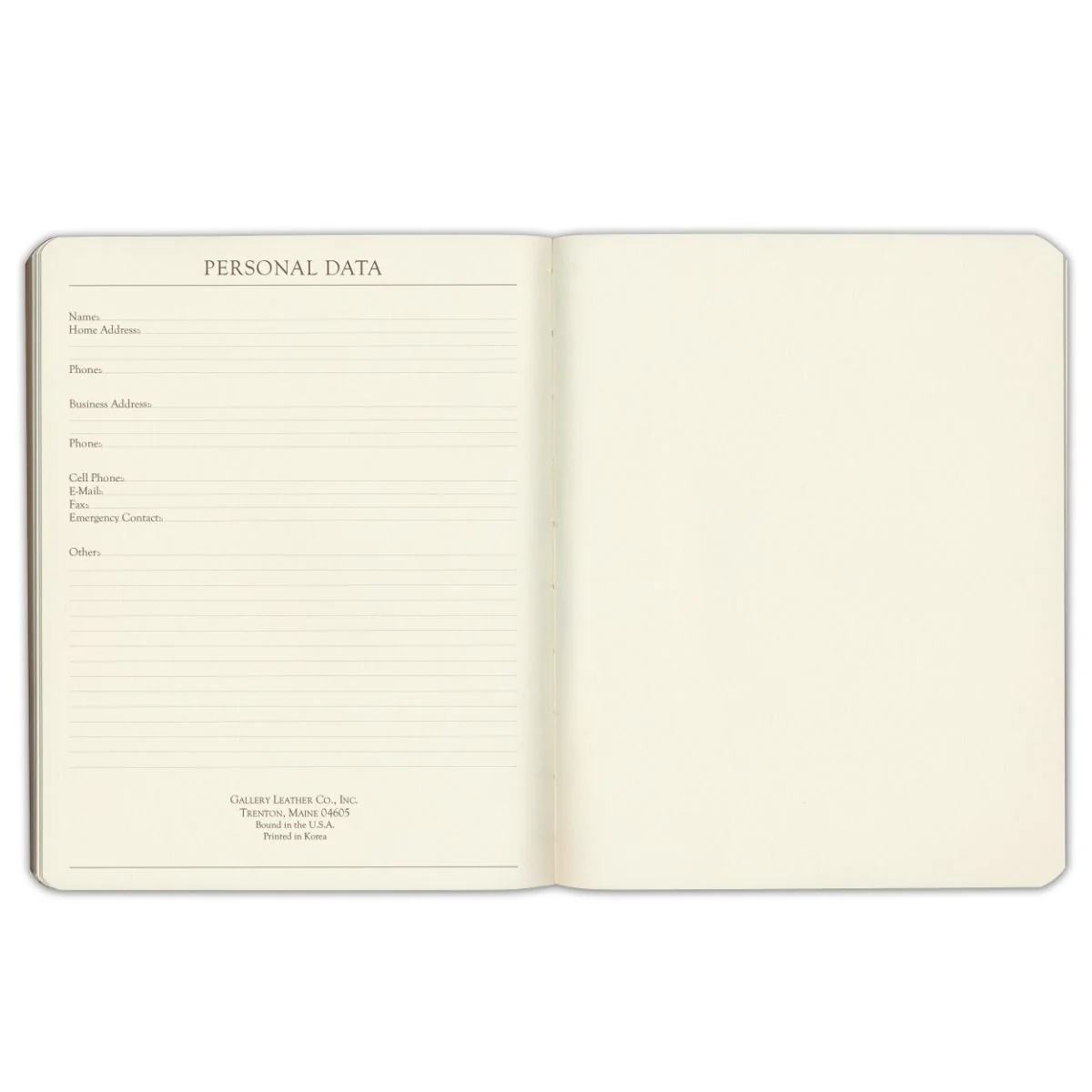 Notatnik w linie Gallery Leather Large Journal | Mokka - Image 4