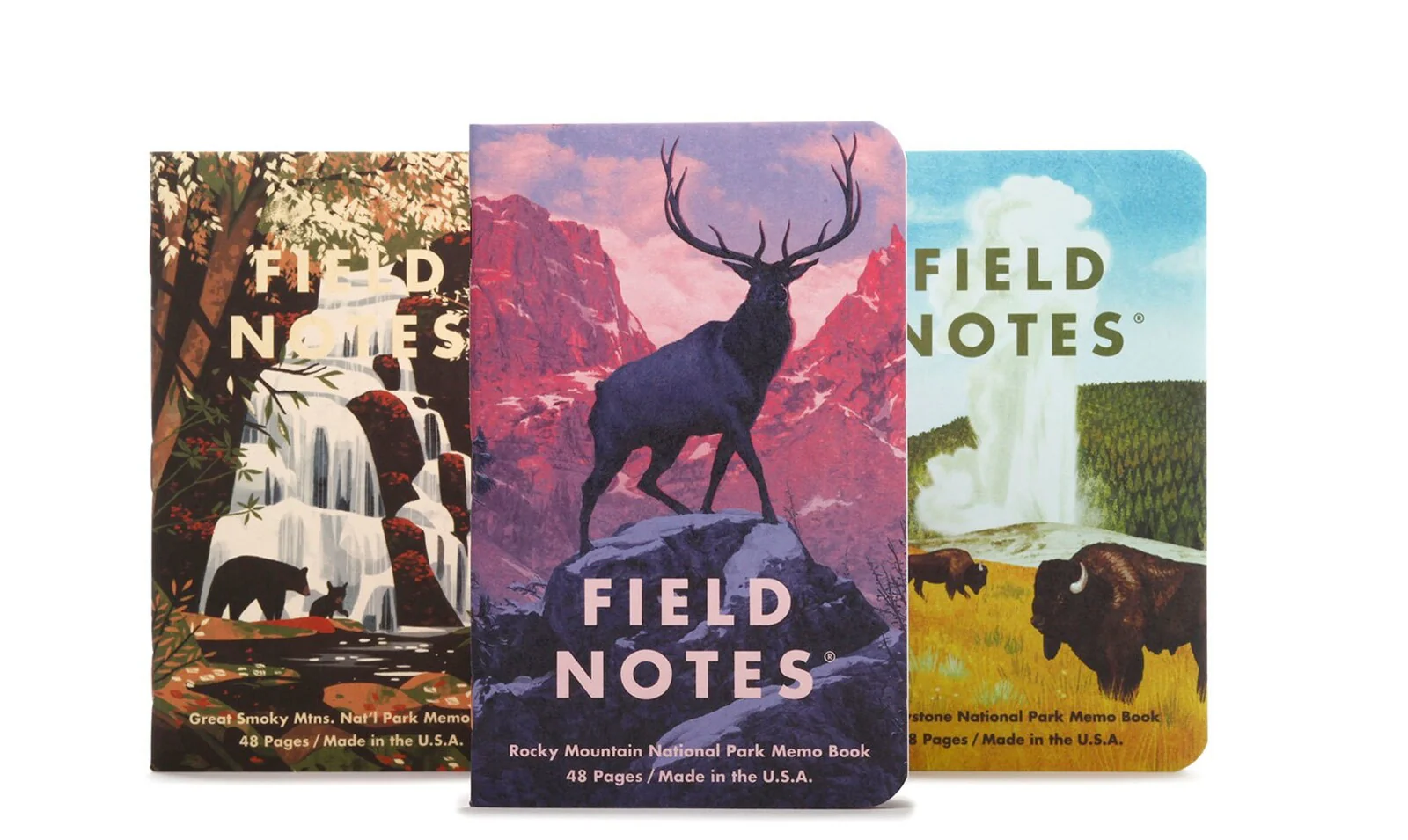Notesy Field Notes Parki Narodowe Stanów Zjednoczonych 3 szt. w kratkę - Image 9