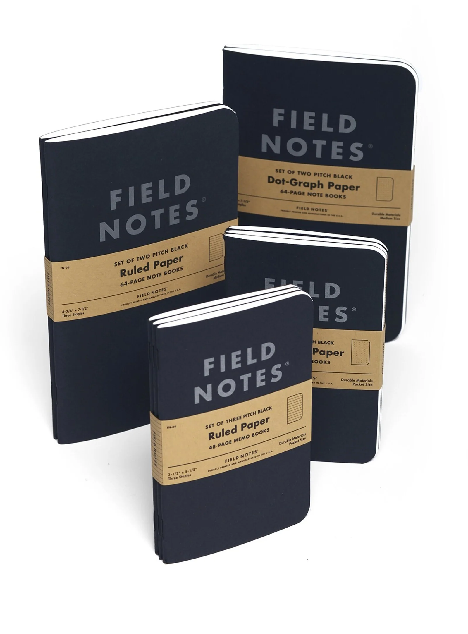 Notesy Field Notes Pitch Black 3 szt. w kropki - Image 2