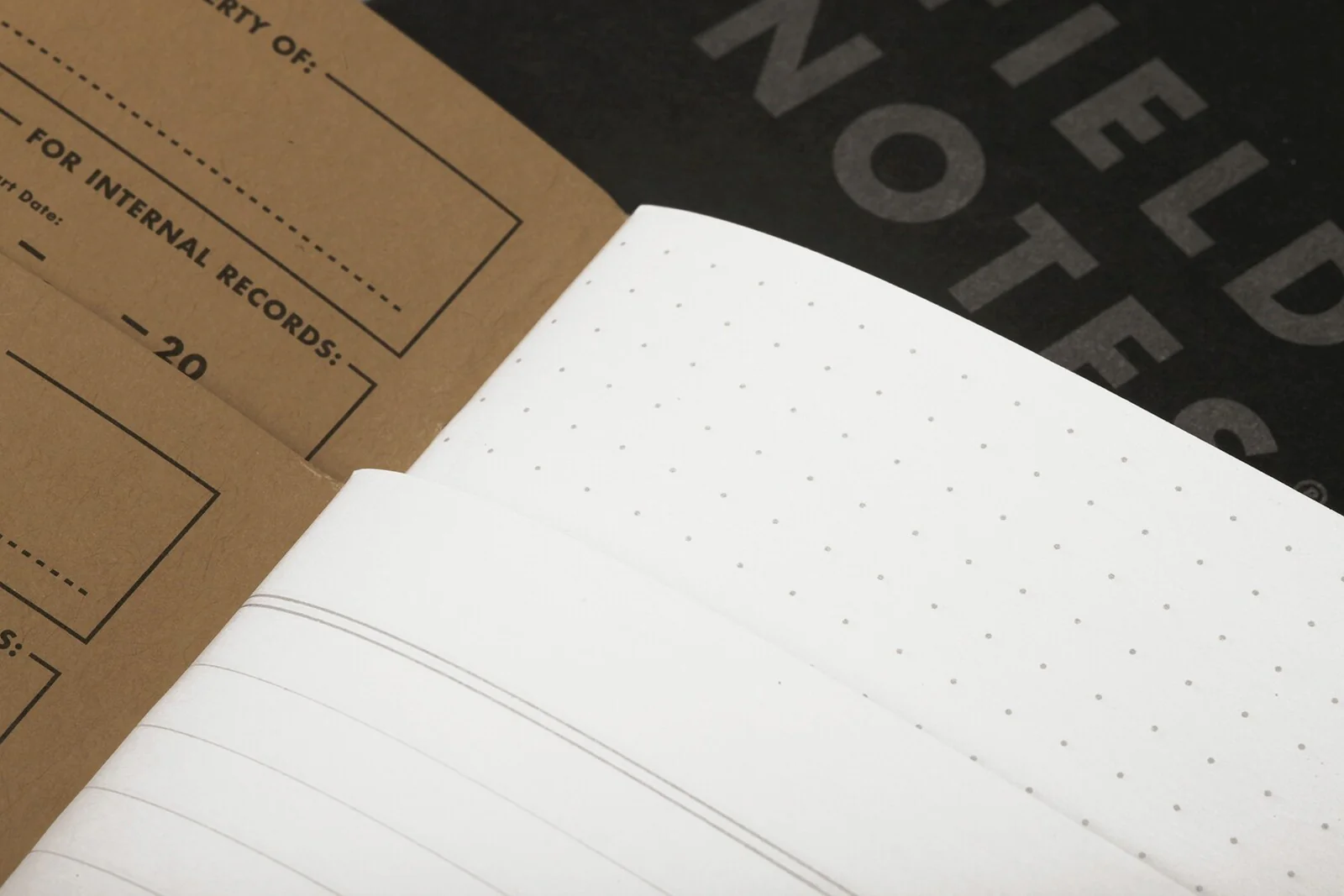 Notesy Field Notes Pitch Black 3 szt. w linie - Image 2