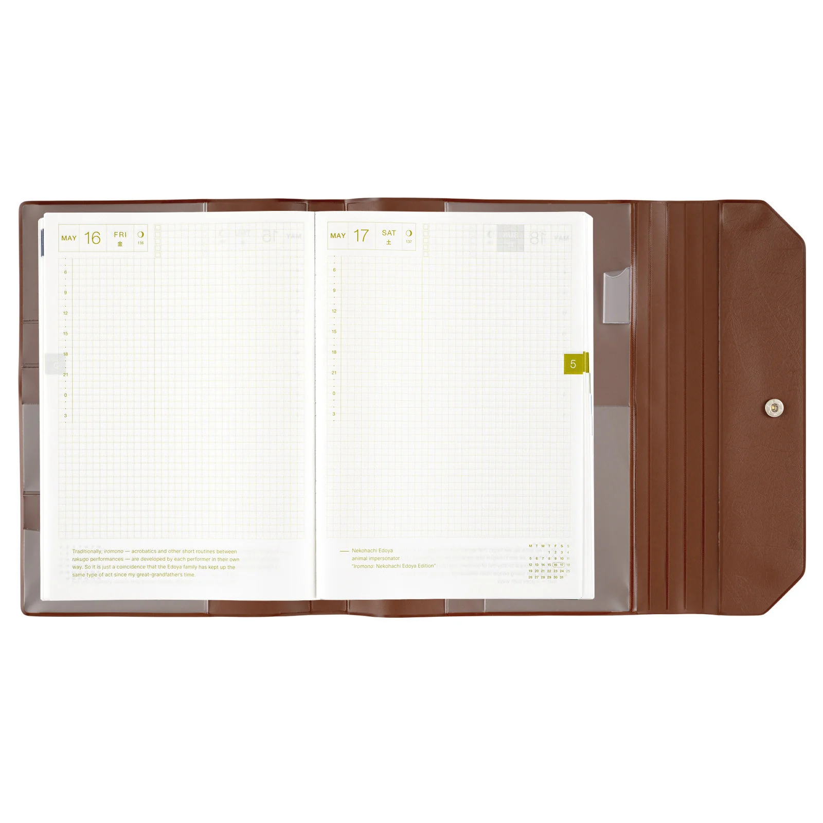 Okładka na kalendarz Hobonichi Techo A5 | Alettone (Brown) - Image 8