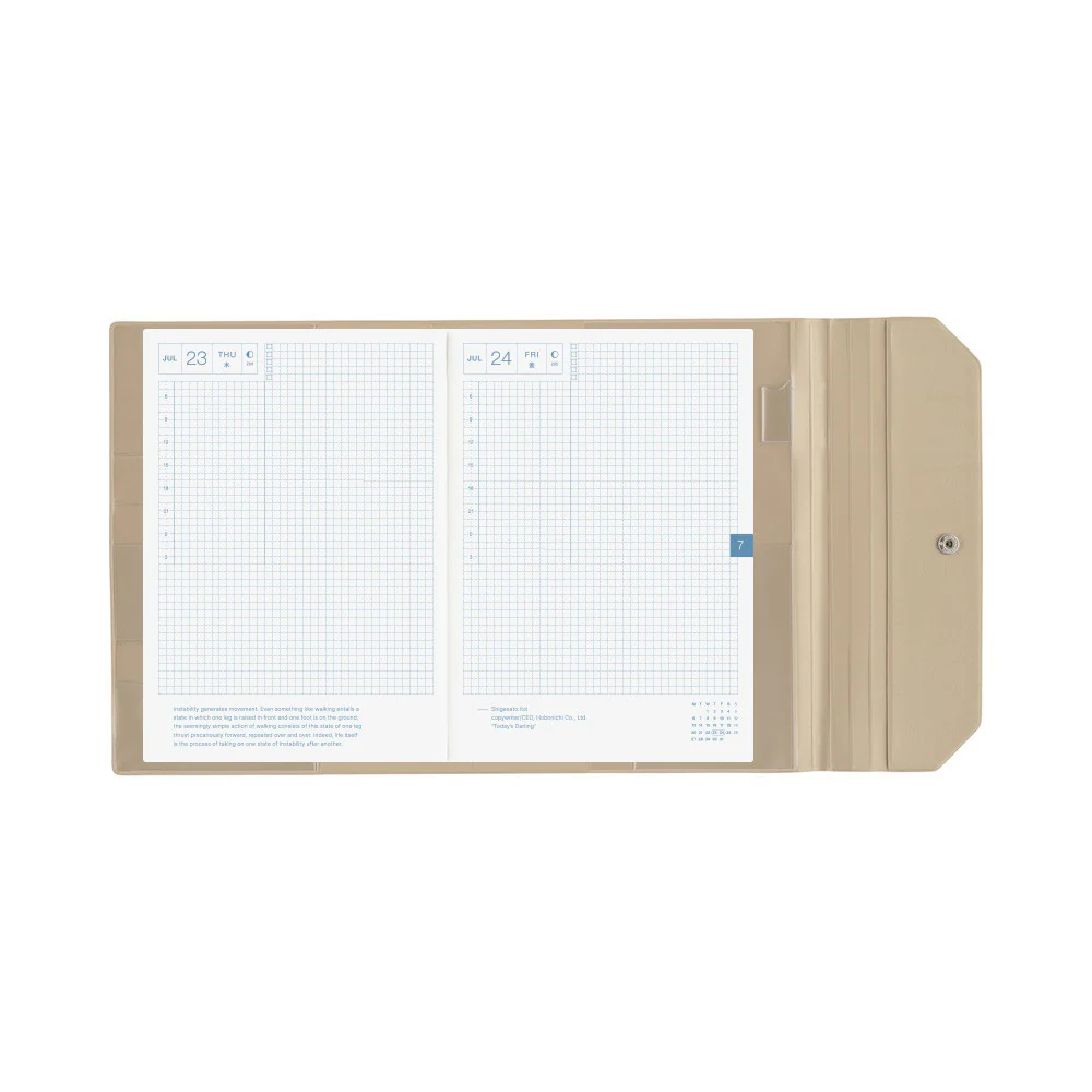 Okładka na kalendarz Hobonichi Techo A5 | Alettone (Gray) - Image 10