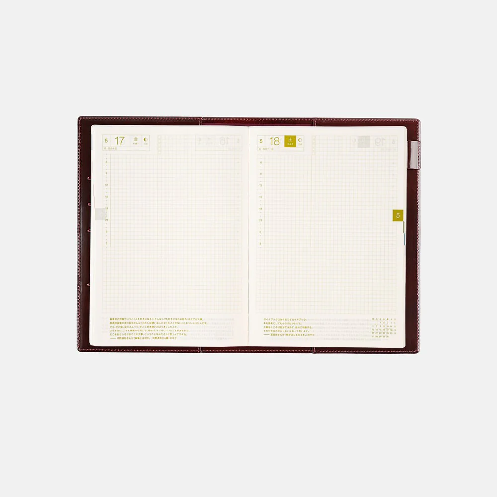 Okładka na kalendarz Hobonichi Techo A5 | Leather: Taut (Bordeaux) - Image 10