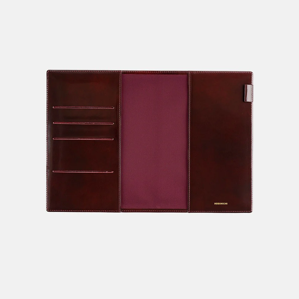 Okładka na kalendarz Hobonichi Techo A5 | Leather: Taut (Bordeaux) - Image 4
