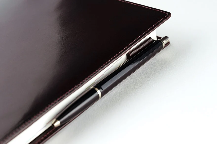 Okładka na kalendarz Hobonichi Techo A5 | Leather: Taut (Bordeaux) - Image 6