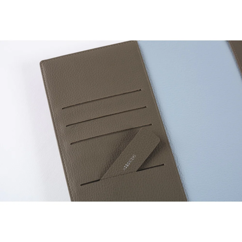 Okładka na kalendarz Hobonichi Techo A5 | Leather: Taut ( Grey & Light Blue) - Image 8