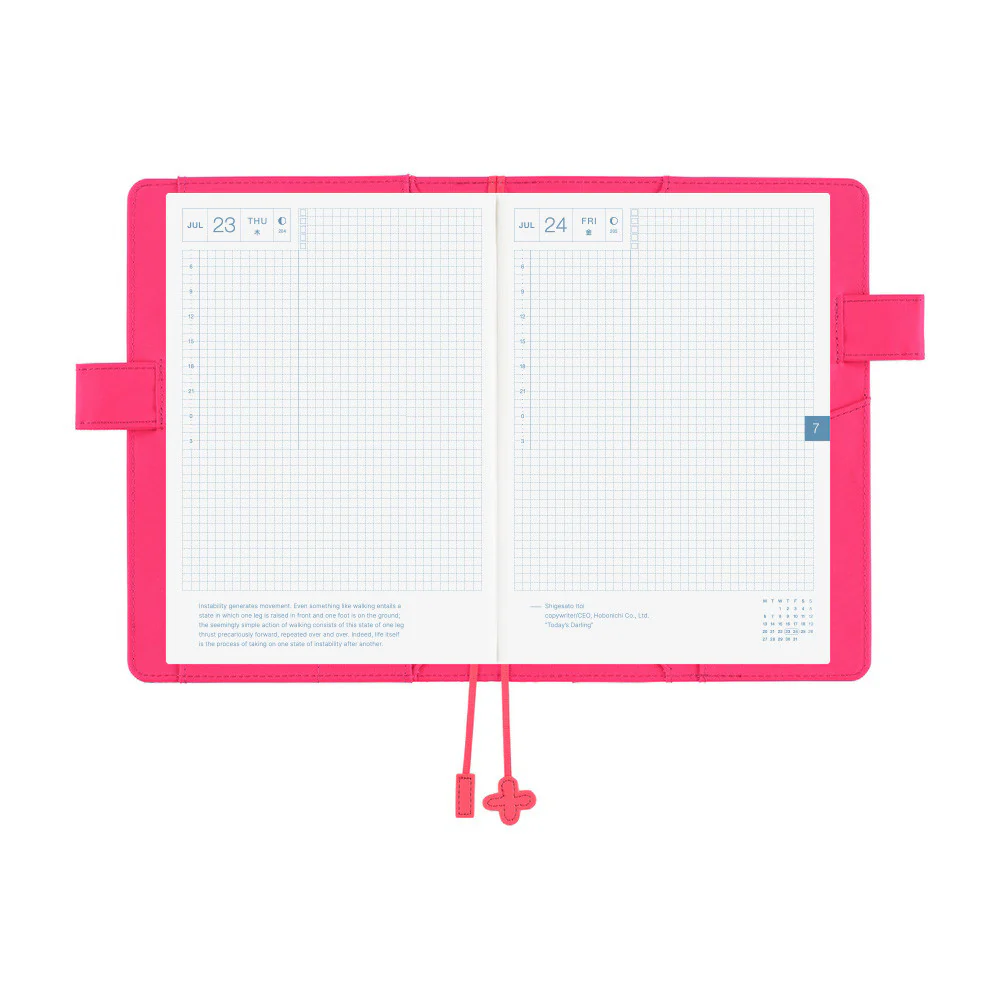 Okładka na kalendarz Hobonichi Techo A5 | Makoto Matsubayashi: Pink Flowers - Image 10