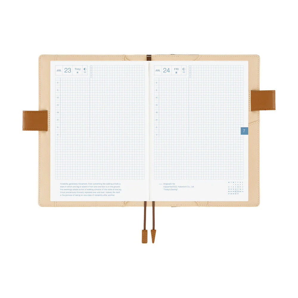 Okładka na kalendarz Hobonichi Techo A5 | Shirt Fabric: Foggy Plaid - Image 8