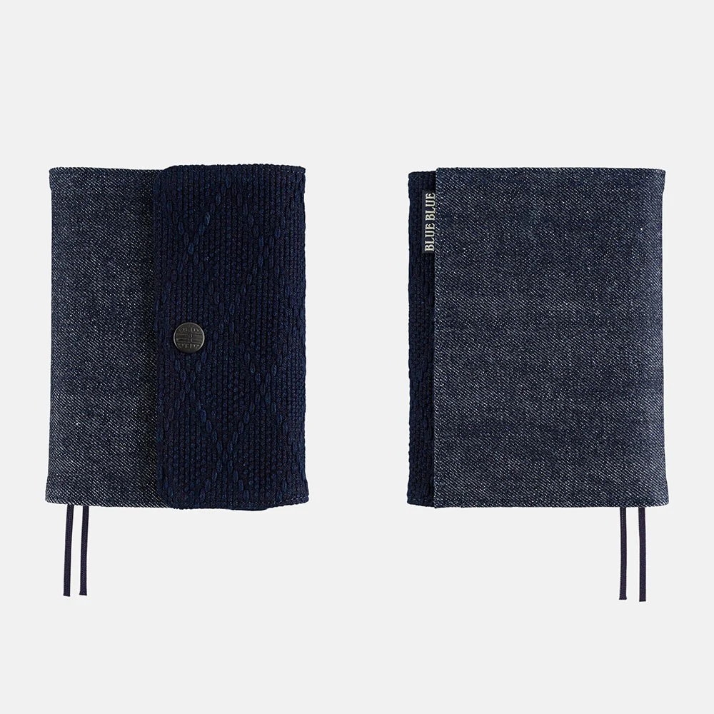 Okładka na kalendarz Hobonichi Techo A6 | Blue Blue: Indigo Book Sashiko - Image 2